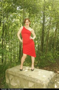 Striptease in the forest